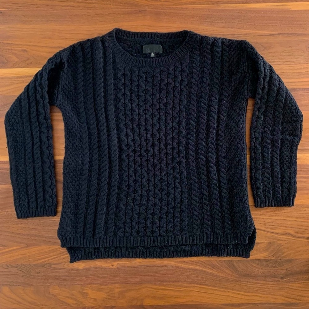 Nili Lotan - Cable Knit Alpaca Wool Blend Sweater - Sz S